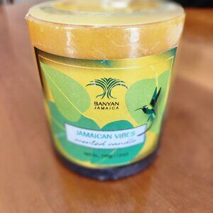 Banyan Jamaica "Jamaican Vibes" Scented Aromatherapy Candle Jamaican Flag Pillar